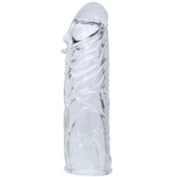 BAILE - FUNDA DE SILICONA TRANSPARENTE PARA PENE 13 CM
