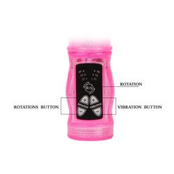 BAILE - MINI ROTADOR SUPERESTIMULADOR CON FORMA DE CONEJO ROSA