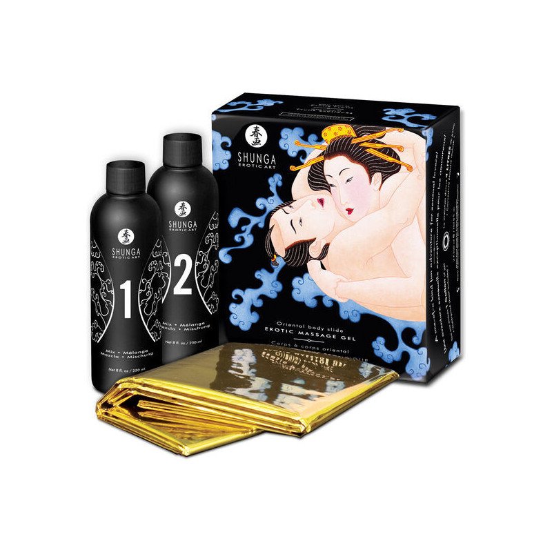 SHUNGA - GEL DE MASAJE ERÓTICO ORIENTAL CUERPO A CUERPO CON FRUTAS EXÓTICAS