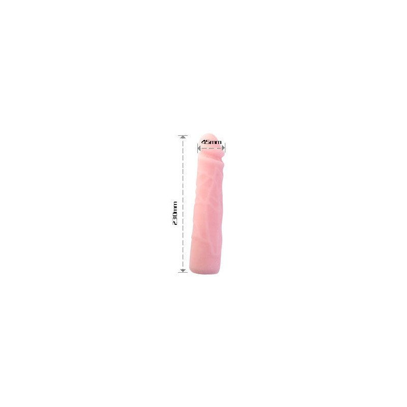 BAILE - DILDO SILICONA TACTO PIEL REALISTICO 23 CM