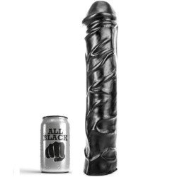 TODO NEGRO - DILDO GIGANTE DE FISTING SUAVE DE 32 CM
