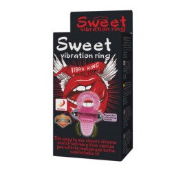 BAILE - ANILLO VIBRADOR ROSA SWEET ABS DE 10 RITMOS PARA PENE