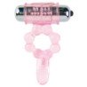 BAILE - ANILLO DE SILICONA CON 10 RITMOS DE LENGUA Y VIBRACIÓN ROSA