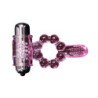 BAILE - ANILLO DE SILICONA CON 10 RITMOS DE LENGUA Y VIBRACIÓN ROSA