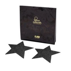 JOYERÍA - INDISCRETS FLASH BLACK STAR TAPAS PARA PEZONES