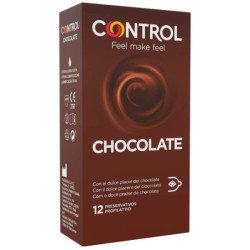 CONTROL - PRESERVATIVOS DE CHOCOLATE ADAPTA 12 UNIDADES