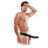 SERIE FETISH FANTASY - 19 CM NEGRO CON CORREA HUECO