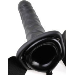SERIE FETISH FANTASY - 19 CM NEGRO CON CORREA HUECO