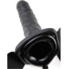 SERIE FETISH FANTASY - 19 CM NEGRO CON CORREA HUECO