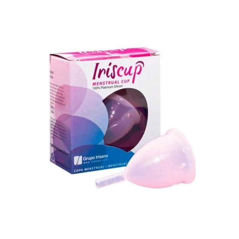 IRISCUP - COPA MENSTRUAL ROSA PEQUEÑA A + BOLSA ESTERILIZADORA GRATIS