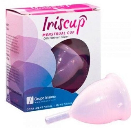 IRISCUP - COPA MENSTRUAL ROSA PEQUEÑA A + BOLSA ESTERILIZADORA GRATIS