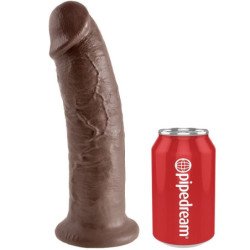 KING COCK - 10 PENE MARRON 25.4 CM