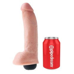 KING COCK - PENE REALISTICO EYACULADOR NATURAL 22.86 CM
