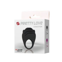 PRETTY LOVE - ANILLO VIBRADOR CHESTER BLACK