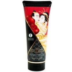 SHUNGA - CREMA DE MASAJE DE FRESA Y CAVA 200 ML