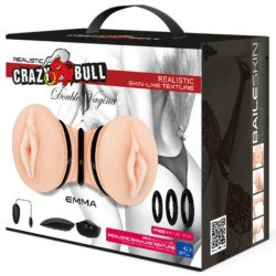 CRAZY BULL - EMMA MASTURBADORA DE DOBLE VAGINA REALISTA