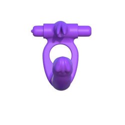 FANTASY C-RINGZ - VIBRADOR DOBLE DE SILICONA CON FORMA DE CONEJO