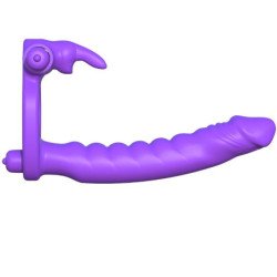FANTASY C-RINGZ - VIBRADOR DOBLE DE SILICONA CON FORMA DE CONEJO