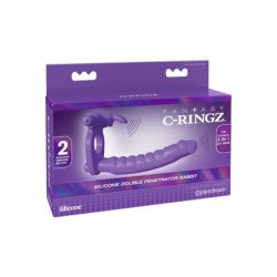 FANTASY C-RINGZ - VIBRADOR DOBLE DE SILICONA CON FORMA DE CONEJO