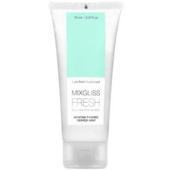 MIXGLISS - LUBRICANTE A BASE DE AGUA CON EFECTO REFRESCANTE, SABOR A MENTA FRÍA, 70 ML