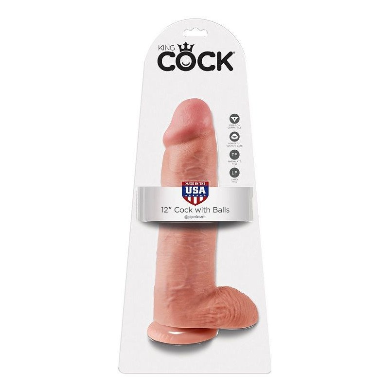 KING COCK - 12 PENE REALISTICO NATURAL 30.48 CM