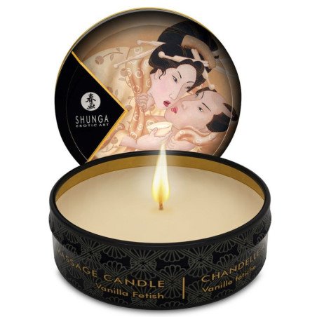 SHUNGA - MINI CARESS BY CANDELIGHT VELA DE MASAJE DE VAINILLA 30 ML
