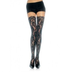 LEG AVENUE - MEDIAS DE ENCAJE FLORAL