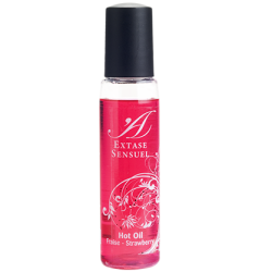 EXTASE SENSUAL - ACEITE ESTIMULANTE CON SABOR A FRESA, 35 ML