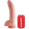 KING COCK - 9 DILDOS DE CARNE CON TESTÍCULOS 22,9 CM