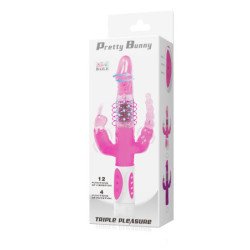 BAILE - CONEJITO PRECIOSO VIBRADOR ROTATORIO TRIPLE