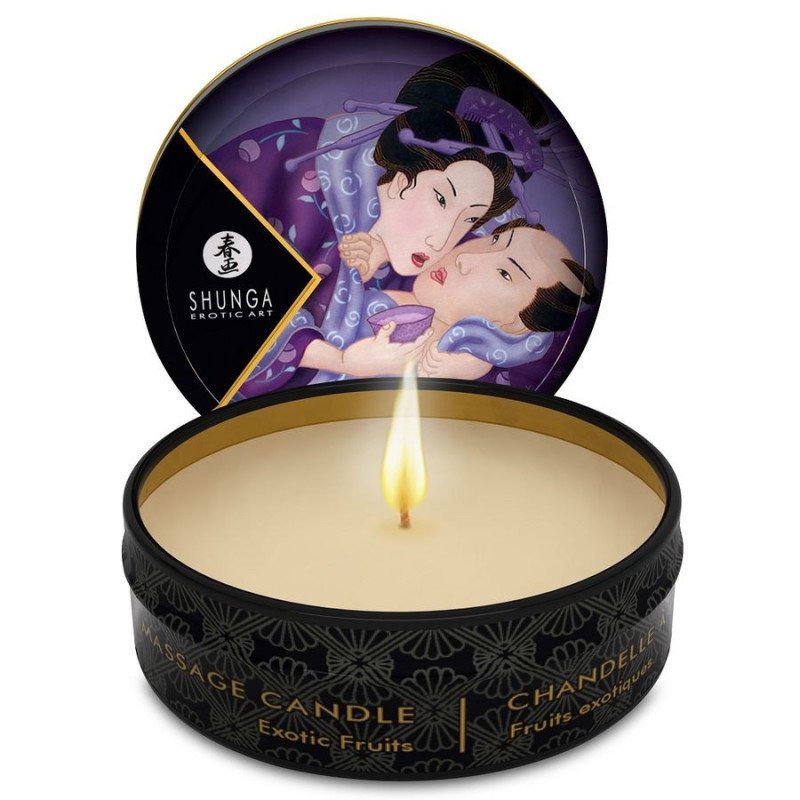SHUNGA - MINI CARESS BY CANDELIGHT VELA DE MASAJE CON FRUTAS EXÓTICAS 30 ML
