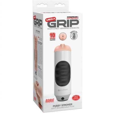 EXTREME TOYZ - VIBRADOR MASTURBADOR VAGINAL DE AGARRE MEGA PIPEDREAM
