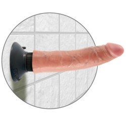 KING COCK - PENE VIBRADOR DE 17,78 CM
