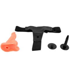 BAILE - ARNÉS CON PENE REALISTA Y BRAGUITAS AJUSTABLES ULTRA APASIONADAS DE 15,5 CM