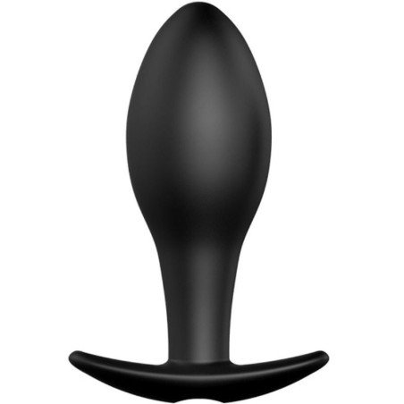 PRETTY LOVE - TAPON ANAL DE SILICONA CON ANCLAJE, 12 MODOS DE VIBRACIÓN, NEGRO