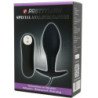 PRETTY LOVE - TAPON ANAL DE SILICONA CON ANCLAJE, 12 MODOS DE VIBRACIÓN, NEGRO