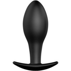 PRETTY LOVE - TAPÓN ANAL DE SILICONA CON ANCLA DE 8,5 CM NEGRO