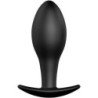 PRETTY LOVE - TAPÓN ANAL DE SILICONA CON ANCLA DE 8,5 CM NEGRO