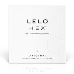 LELO - CAJA DE PRESERVATIVOS HEXAGONALES (3 UNIDADES)