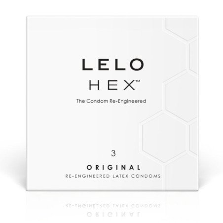 LELO - CAJA DE PRESERVATIVOS HEXAGONALES (3 UNIDADES)