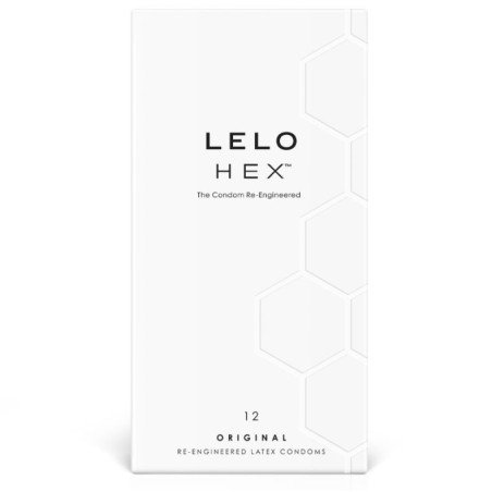 LELO - CAJA DE PRESERVATIVOS HEXAGONALES, 12 UNIDADES