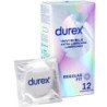 DUREX - PRESERVATIVOS INVISIBLES EXTRA LUBRICADOS 12 UNIDADES