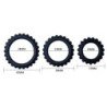 BAILE - TITAN SET 3 PIEZAS ANILLO PARA PENE NEGRO 2.8 + 2.4 + 1.9 CM