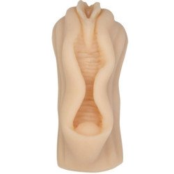 BAILE - MINI MASTURBADOR MASCULINO CON DISEÑO DE LABIOS VAGINALES
