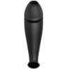 PRETTY LOVE - TAPÓN ANAL DE SILICONA CON FORMA DE PENE Y 12 MODOS DE VIBRACIÓN, COLOR NEGRO
