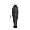 PRETTY LOVE - TAPÓN ANAL DE SILICONA CON FORMA DE PENE Y 12 MODOS DE VIBRACIÓN, COLOR NEGRO