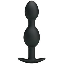 PRETTY LOVE - BOLAS ANALES DE SILICONA DE 12,5 CM NEGRAS