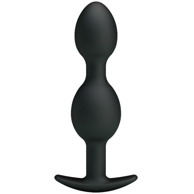 PRETTY LOVE - BOLAS ANALES DE SILICONA DE 12,5 CM NEGRAS