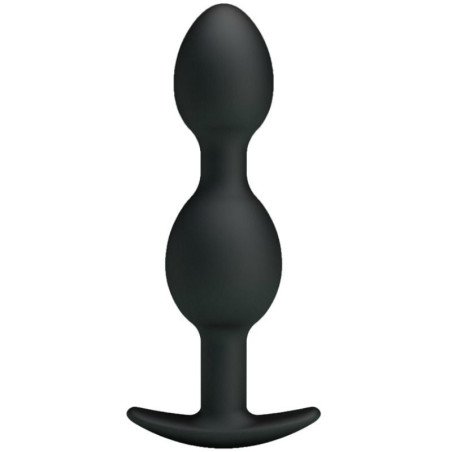 PRETTY LOVE - BOLAS ANALES DE SILICONA DE 12,5 CM NEGRAS
