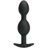 PRETTY LOVE - BOLAS ANALES DE SILICONA DE 12,5 CM NEGRAS